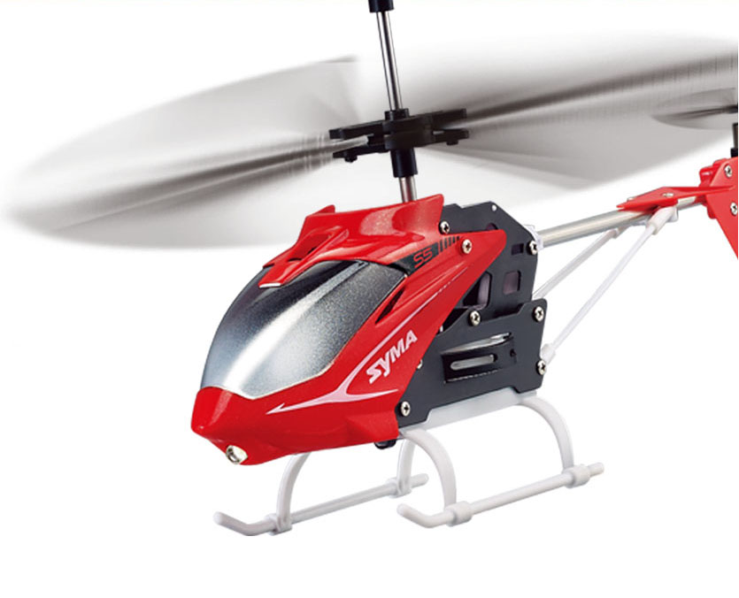 RC Hubschrauber mini Helicopter SYMA S5 3-Kanal Infrarot mit Gyro Weiss mit Akku 